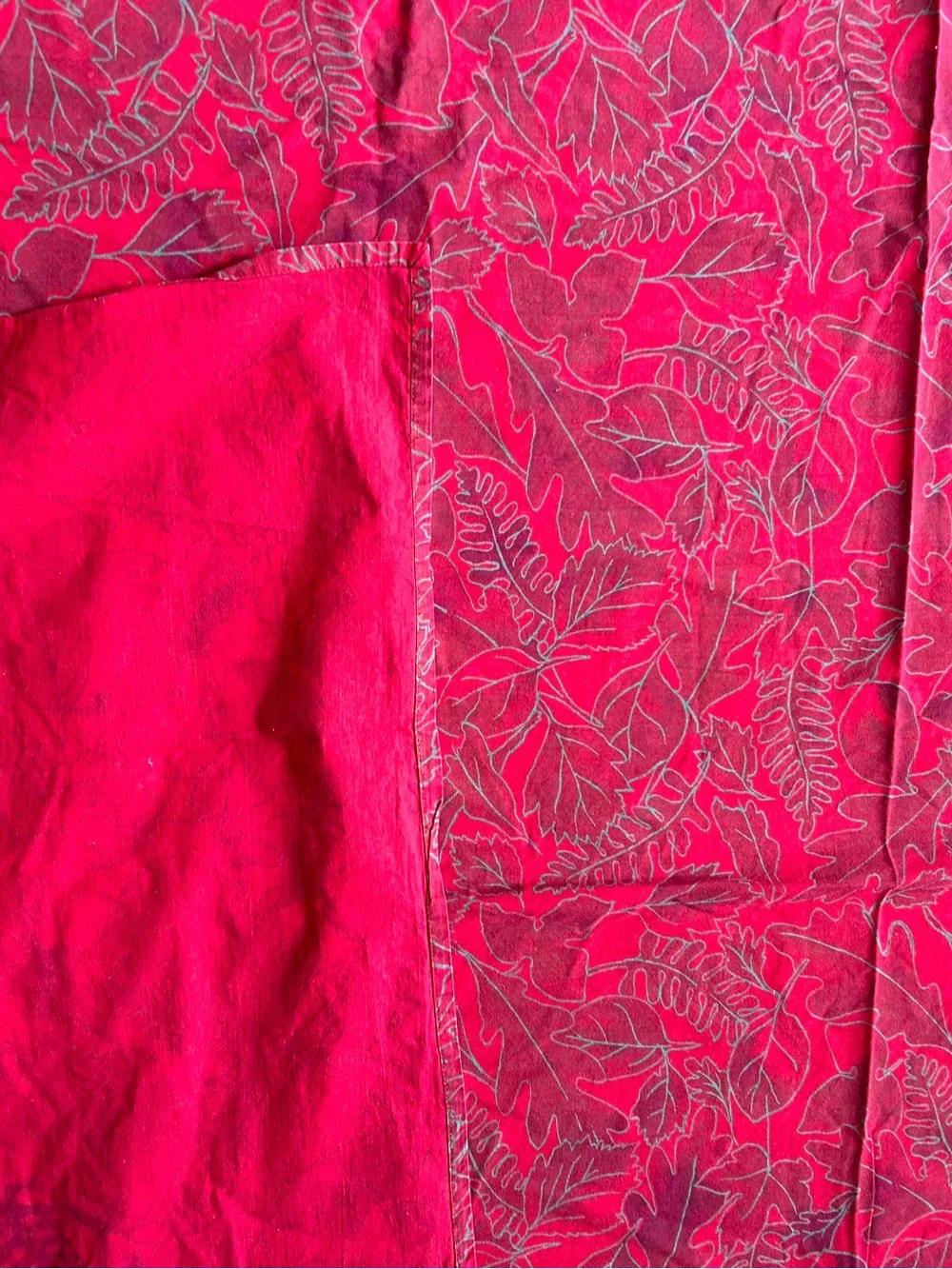 Vintage CRATE & BARREL Talven Gold Block Printed Cotton Tablecloth #0515264